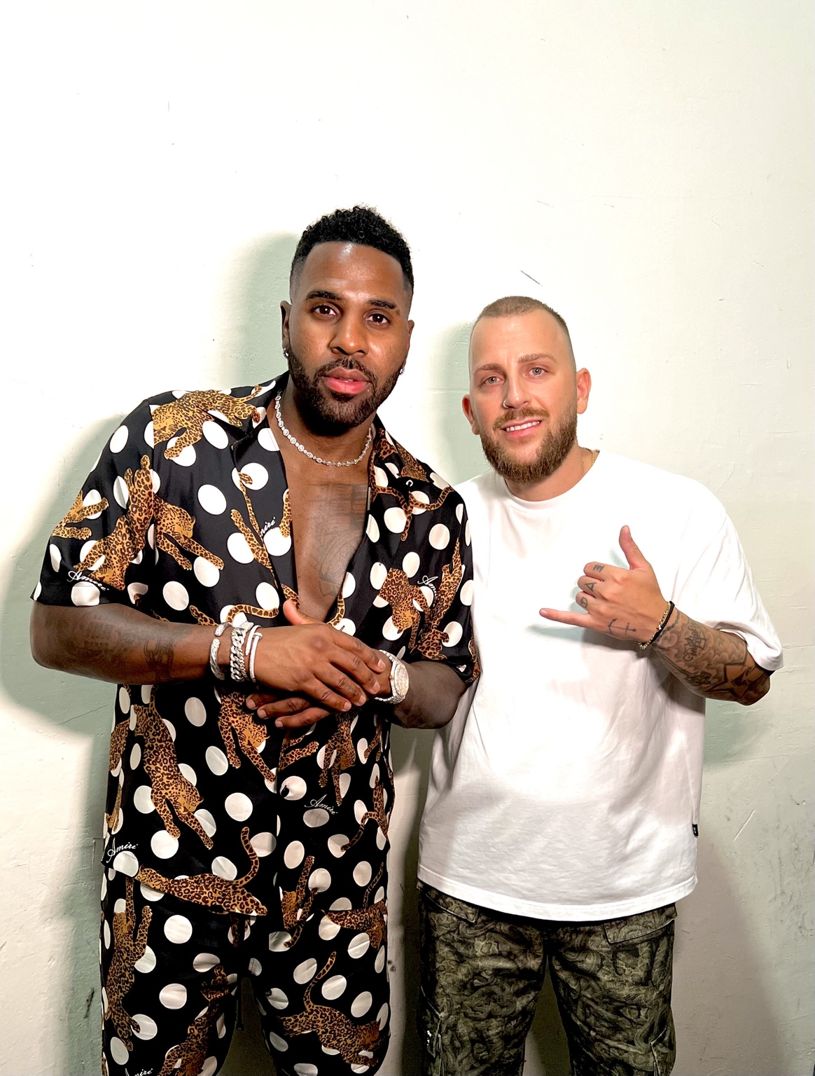 DJ AND-J backstage with a fellow artist