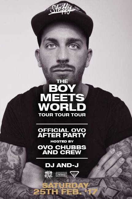 DJ AND-J on an OVO afterparty flyer from 2017