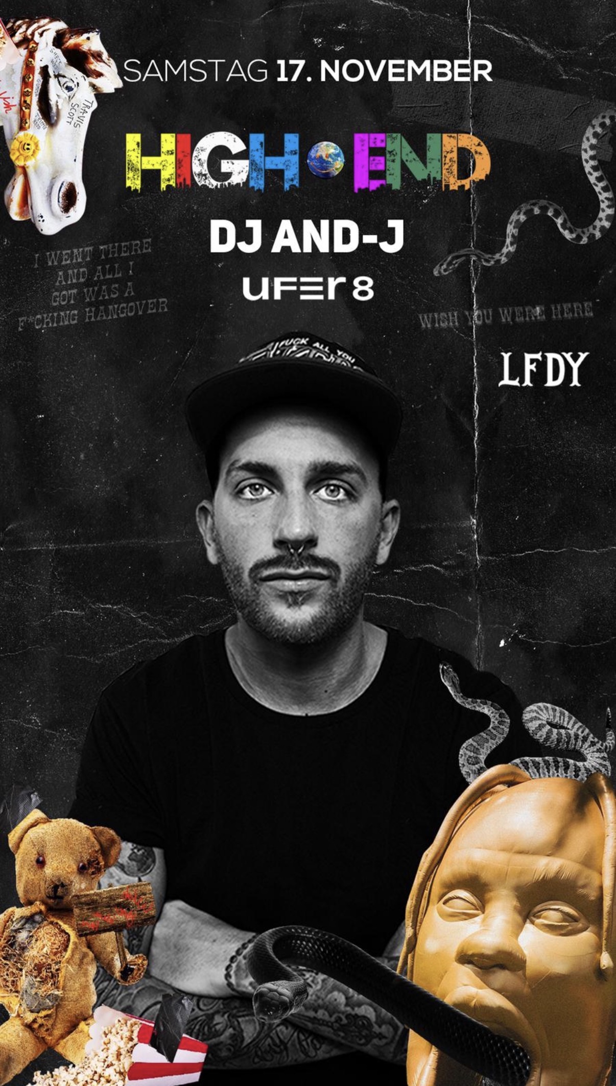 High End · Ufer 8 event flyer