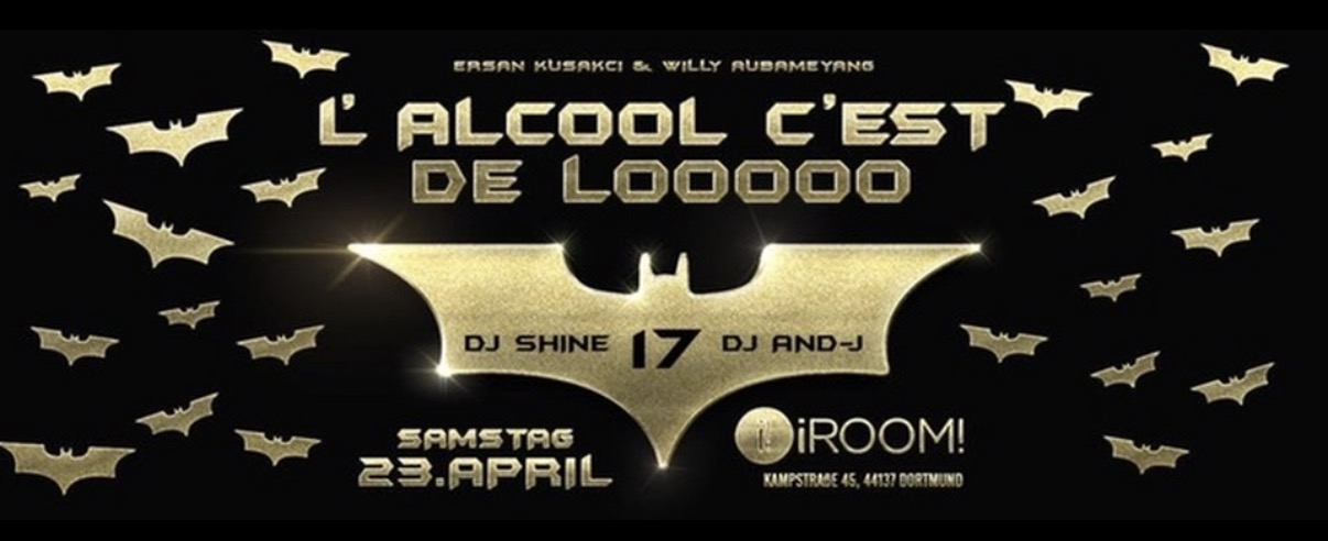 L’Alcool C’est de Looooo · April event flyer