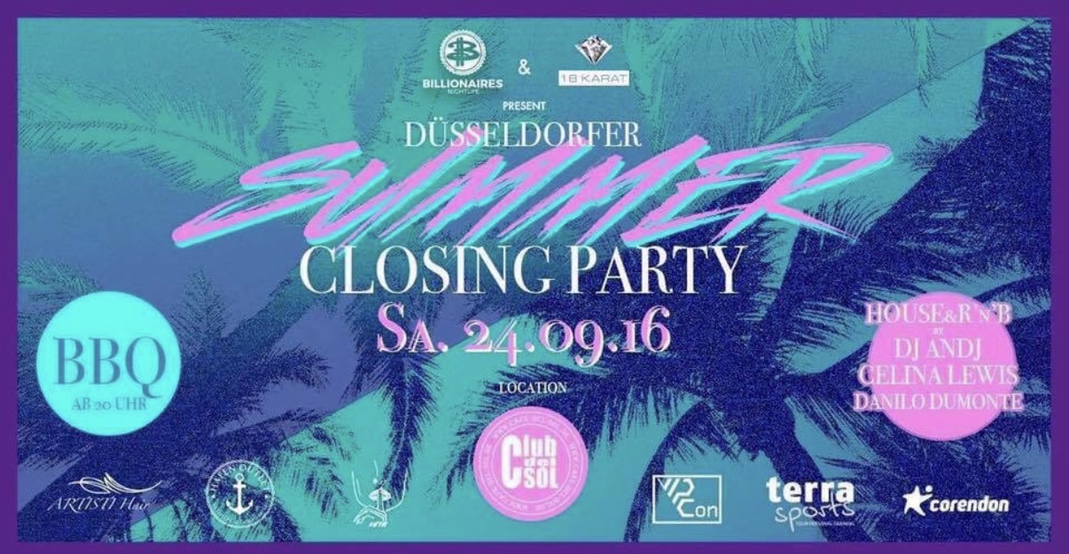 Summer Closing · Club Soul event flyer