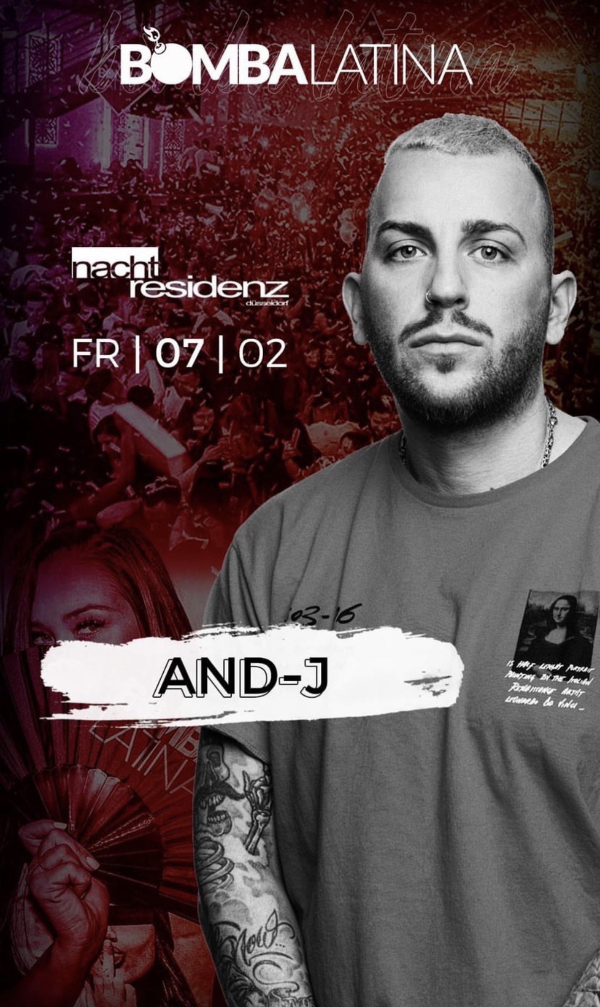 Bomba Latina · Nachtresidenz event flyer