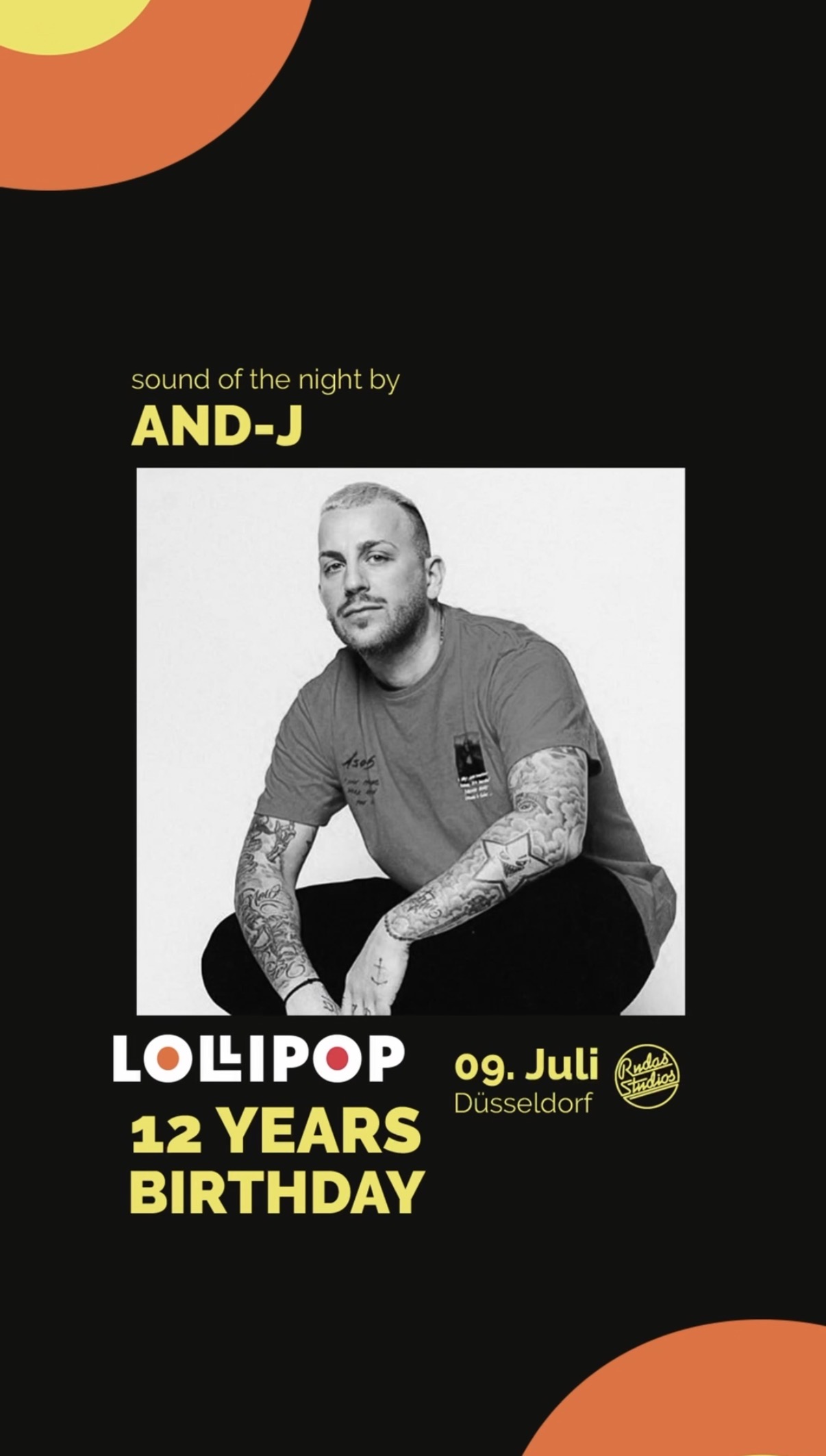 Lollipop · 12 years event flyer