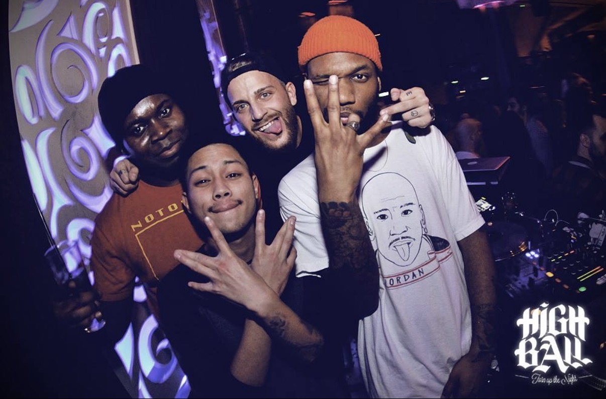 DJ AND-J with artists at High Ball