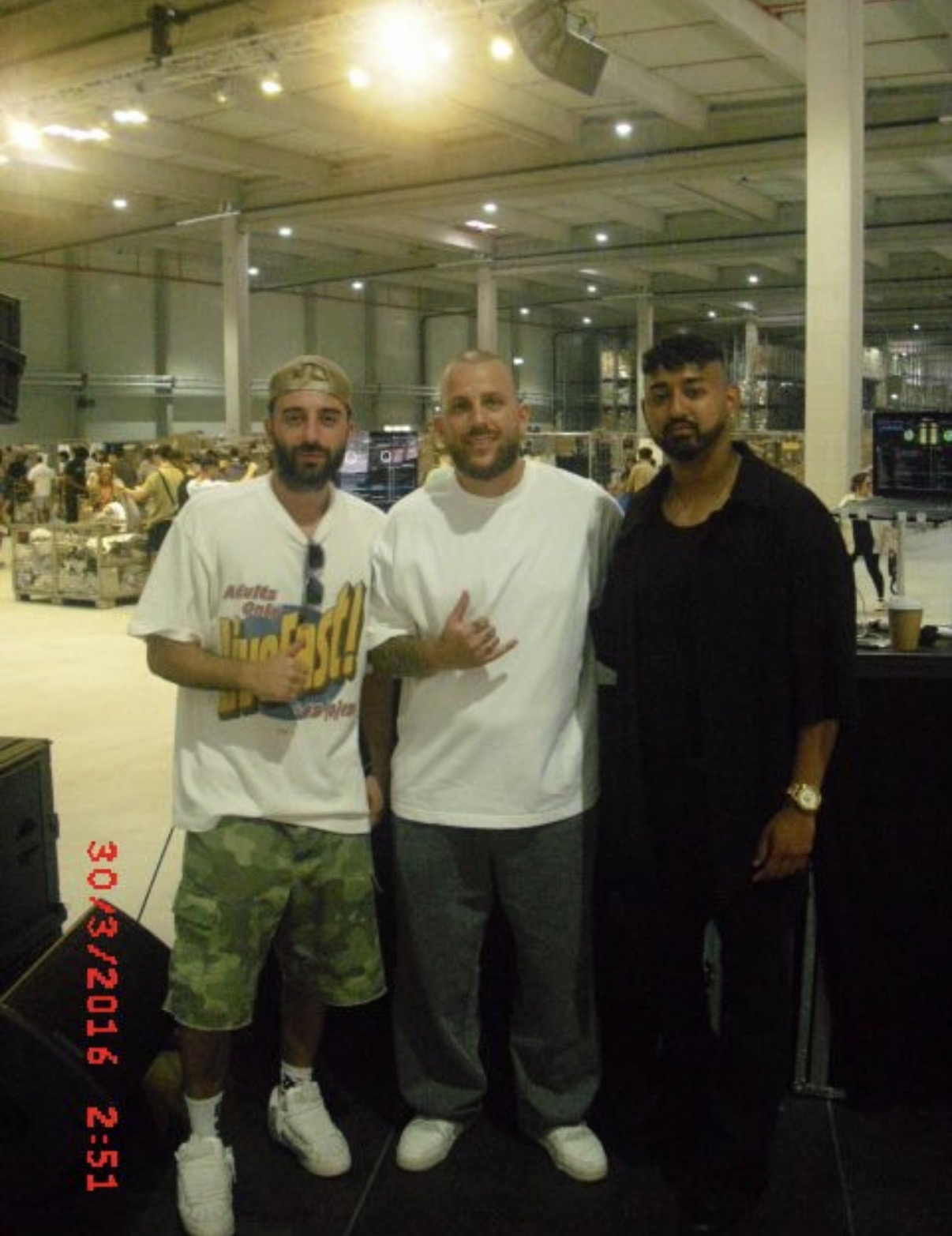 DJ AND-J with artists backstage