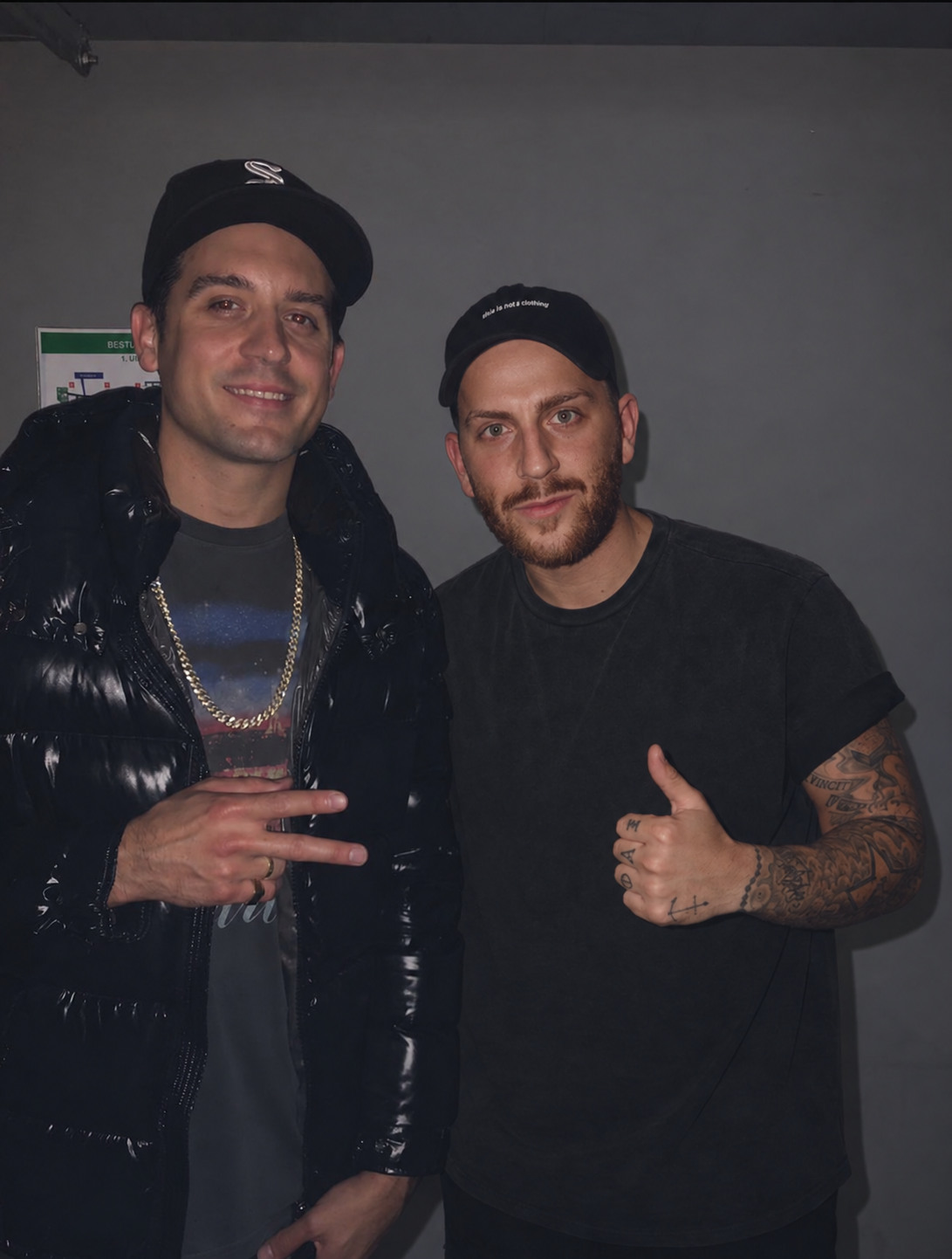DJ AND-J backstage with a fellow artist