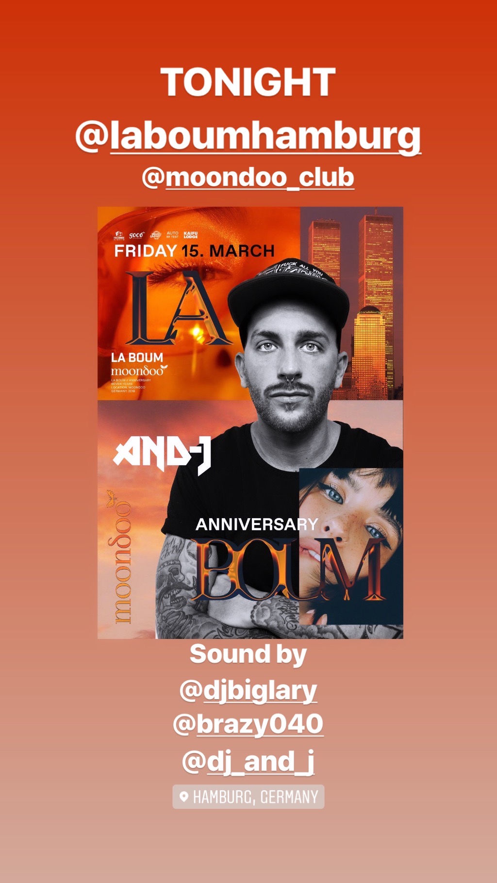 La Boum anniversary with DJ AND-J in Hamburg